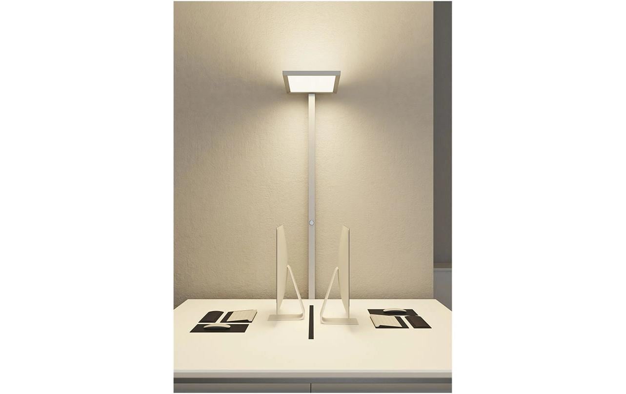 Bürostehleuchte dimmbar 30W, 7500 lm, 6000K – Silber<br>Büro-Stehlampe»