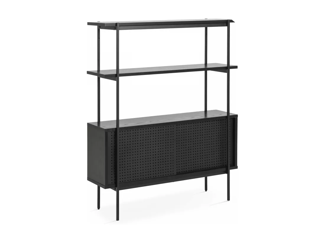 Buffet style industriel noir
