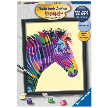 Ravensburger Malen nach Zahlen – Buntes Zebra