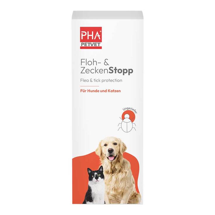 PHA Floh & Zeckenstopp Pumpspray für Hunde / Katzen, 100 ml
