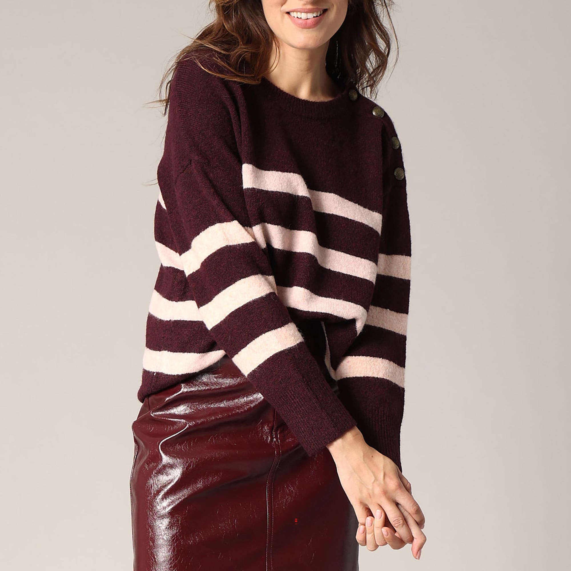 Pull Femme bordeaux