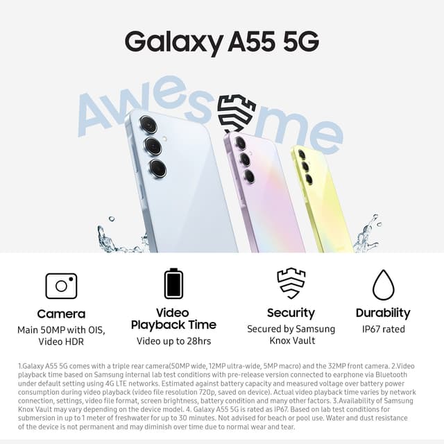 Samsung Galaxy A55 5G smartphone 8/256GB (navy)