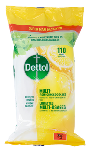Dettol Power & Fresh Multi-Reinigingsdoekjes Citrus Maxi 110ST
