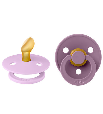BIBS Colour Schnuller - 2er-Pack - Gr. 2 - Anatomisch - Violett