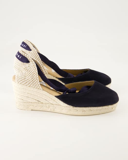 Manebi Hamptons Wedges in Blau