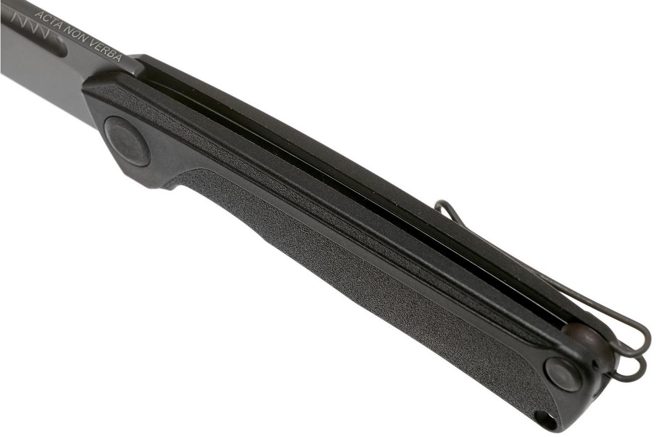 ANV Knives Z200 Sleipner, Black DLC, GRN, Linerlock Z200-040 zakmes