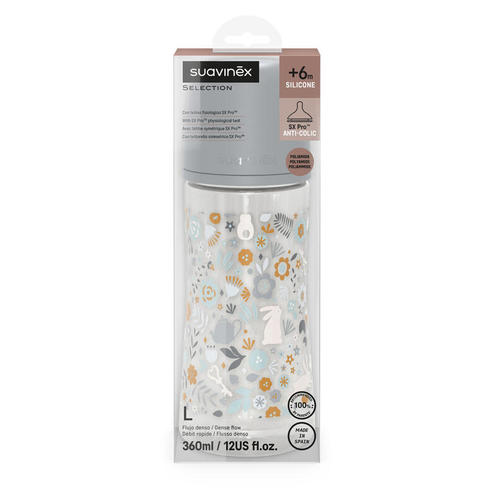 Biberon 360ml tétine SXPro L Wonderland Bleu - SUAVINEX
