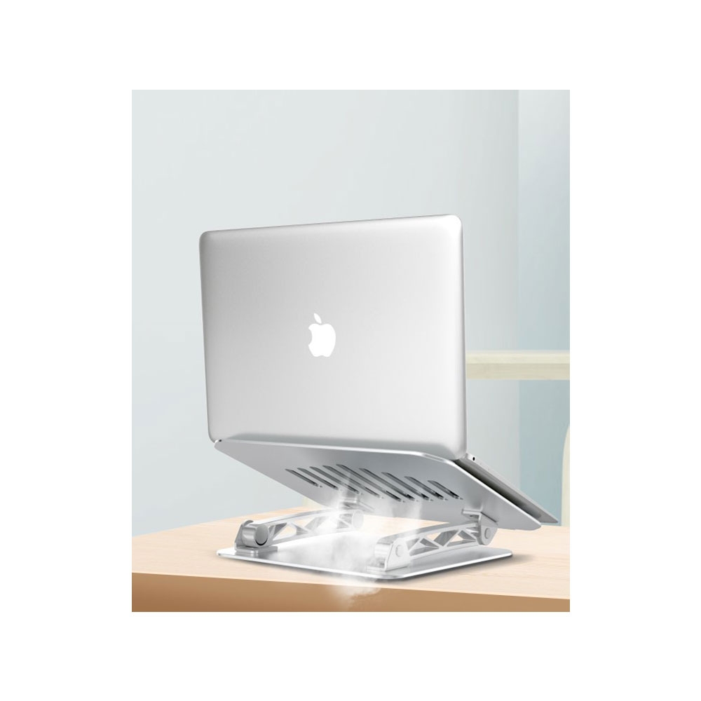 Faltbare Stabile Multi-Winkel Desktop Halterung Alu Ständer für Laptop / MacBook / Tablet (7