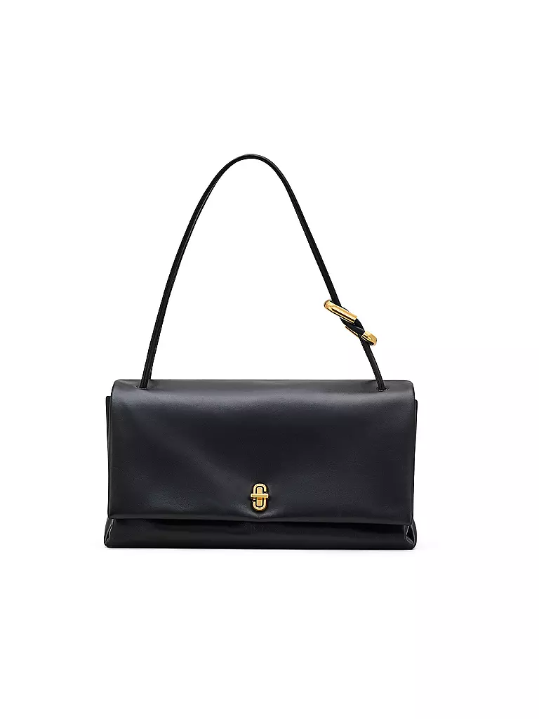 MARC JACOBS Ledertasche - Umhängetasche THE LARGE DUAL BAG schwarz