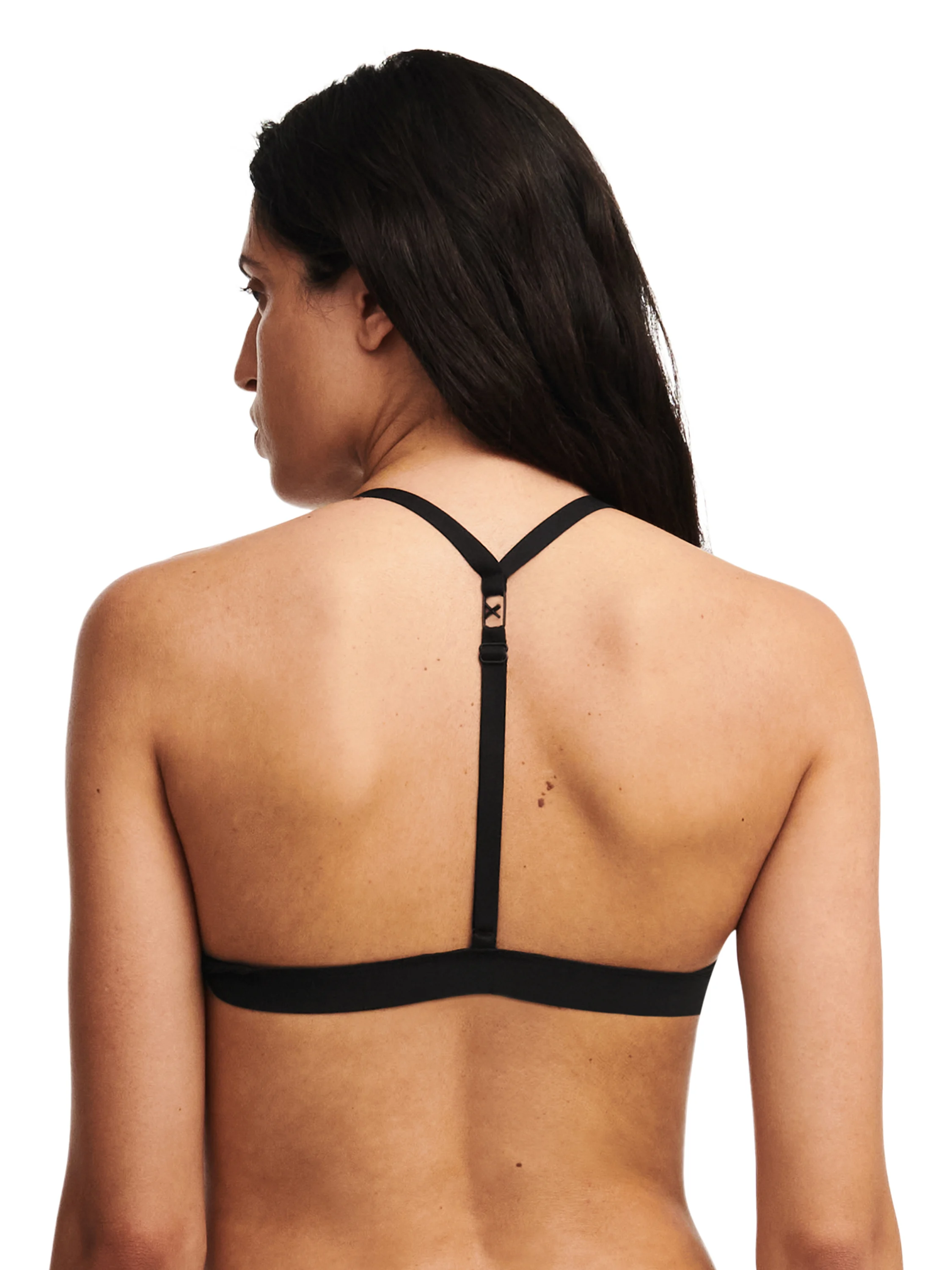 X TRAVAGANT - Soutien-gorge sans armature triangle broderie | Noir