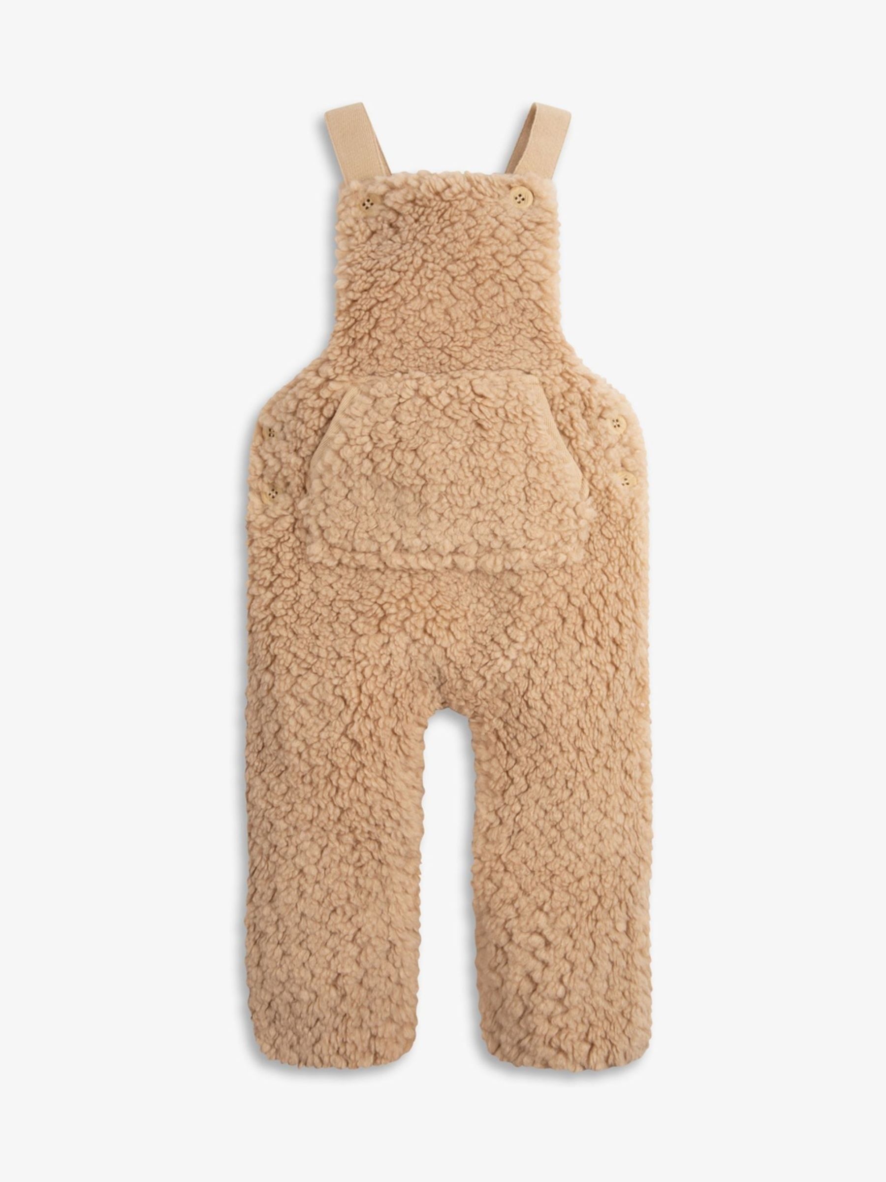 Natuurlijk - The Little Tailor - Set van dikke tuinbroek van sherpafleece en body voor baby's