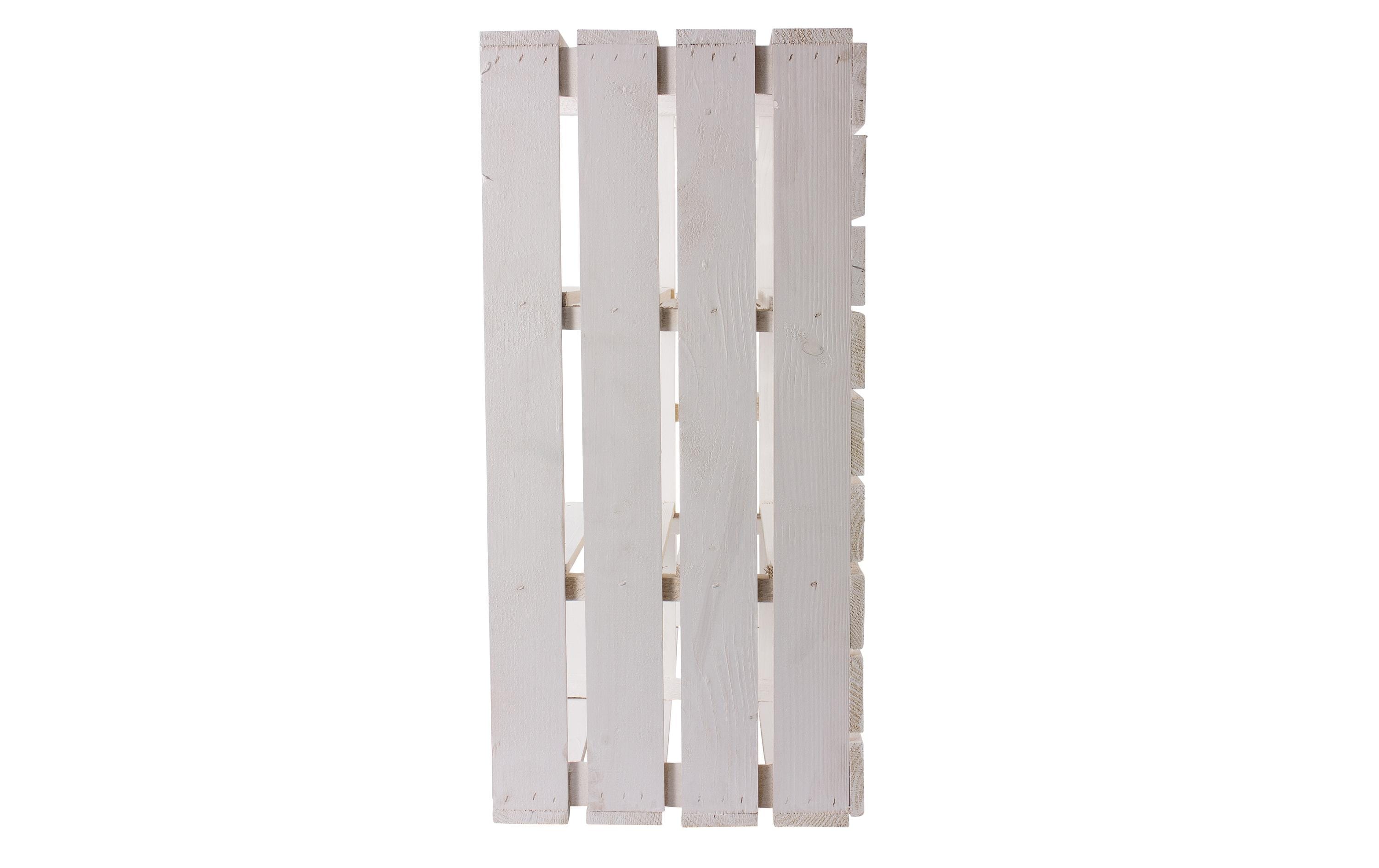 Regal Vintage Weiss, 77 x 68 cmRegal im Holzharassen Stil
