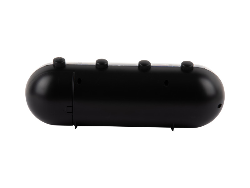 Alarm Clock Retro Tube Calendar Flip KA6045BK Black
