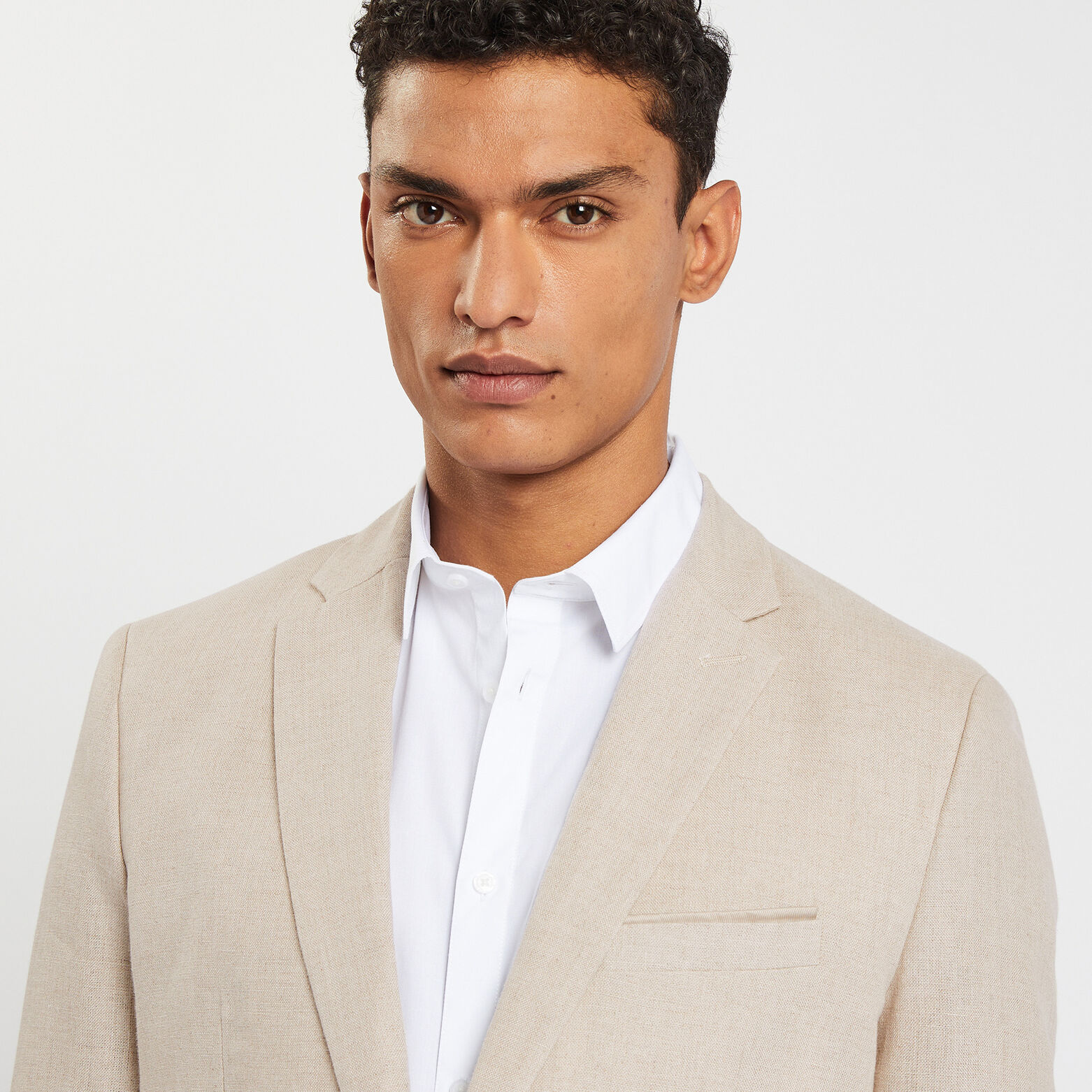 Veste en lin Ecru