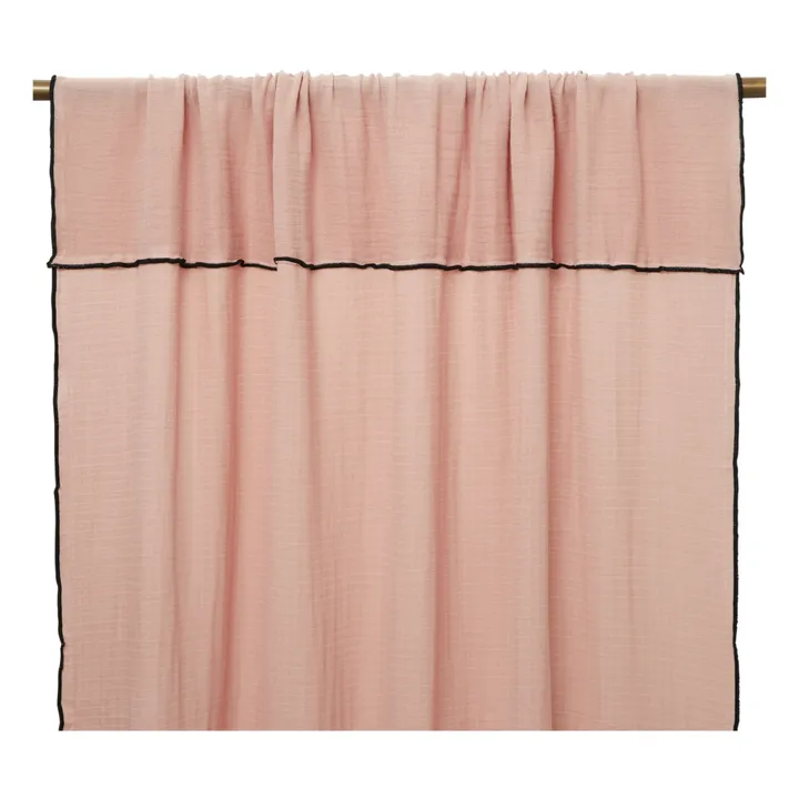 Autumn Rideaux en double gaze de coton bio 130x280 cm | Vieux Rose