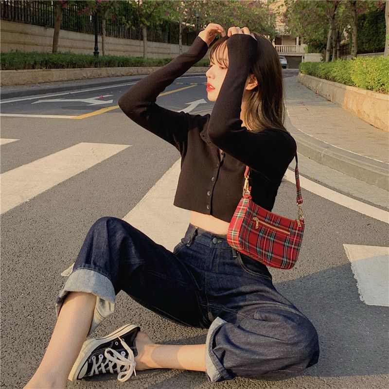 WIKPROM - Cropped Cardigan