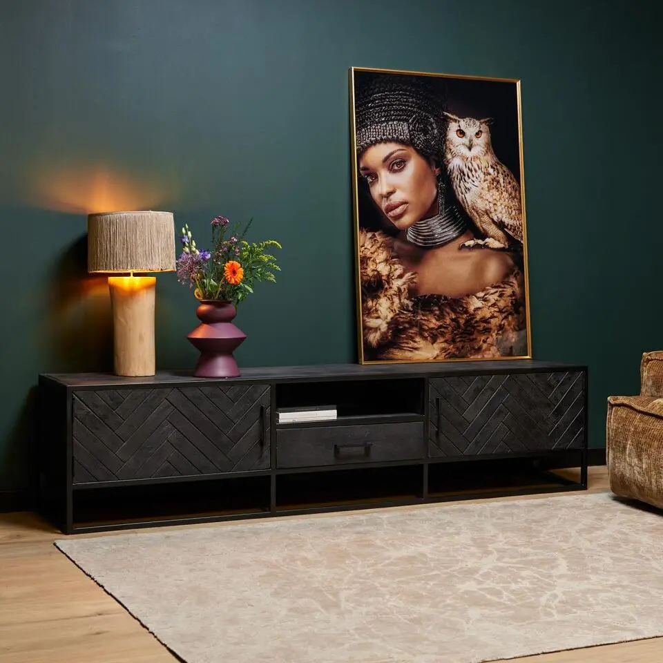 StarFurn - Tv meubel New York - 210 cm - zwart