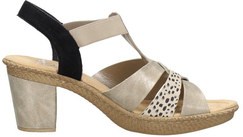 Rieker Sandalen Hak goudkleur