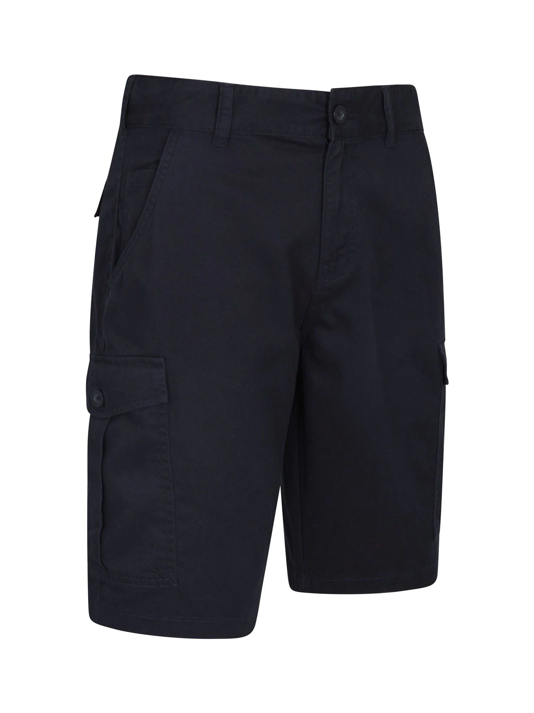 Marineblauw - Mountain Warehouse Mens Lakeside 100% Cotton Cargo Shorts