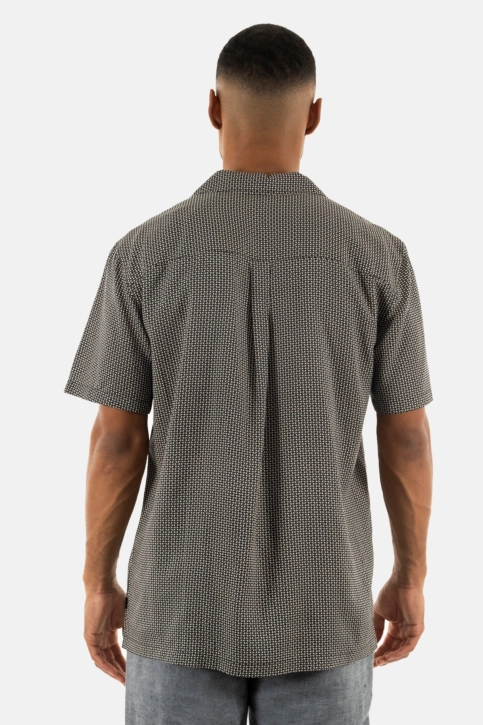 Chemise manches courtes superdry short sleeve revere 70s 2hg lucy mono print