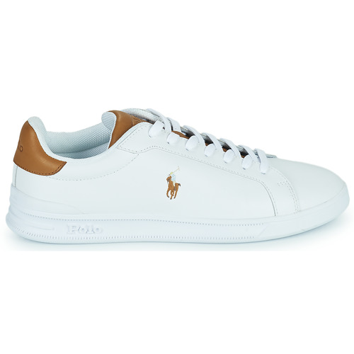 Polo Ralph Lauren - HRT CT II-SNEAKERS-LOW TOP LACE Blanco / Cognac