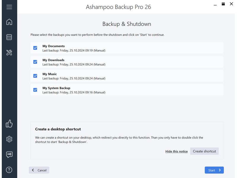 Ashampoo Backup Pro 26 ESD, Vollversion, 1 PC Die Rettung bei Malware-Befall, defekter Festplatte oder Windows Crashes!