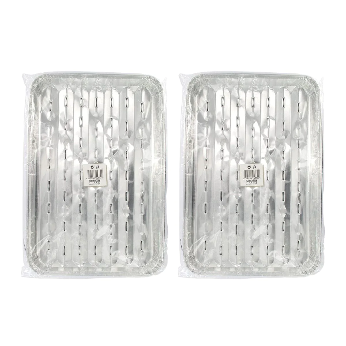 Lot de 10 barquettes en aluminium Fackelmann Barbecue Fackelmann