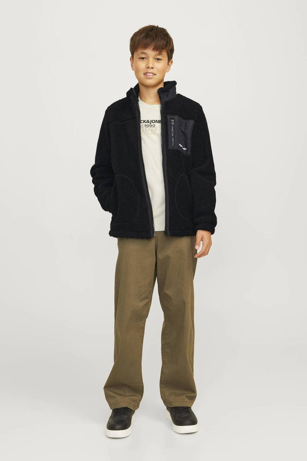 JACK & JONES teddy tussenjas JORVESTERBRO zwart