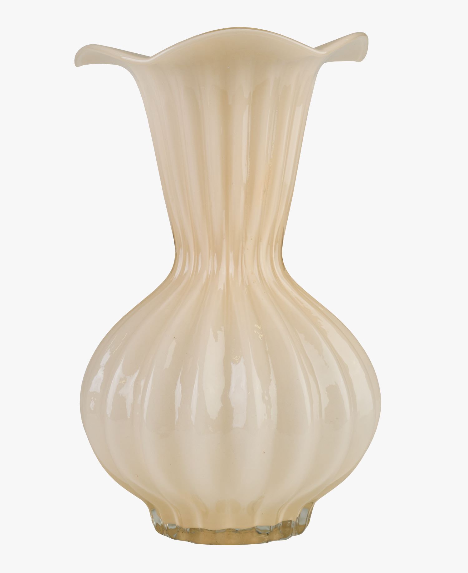 Vase lys beige - 17x17x27 cm