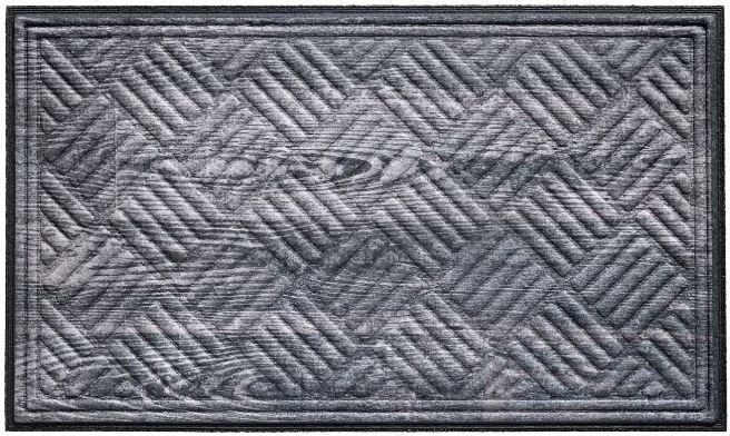 HQ Hamat rubbermat Amaron grijs 75 x 45 cm