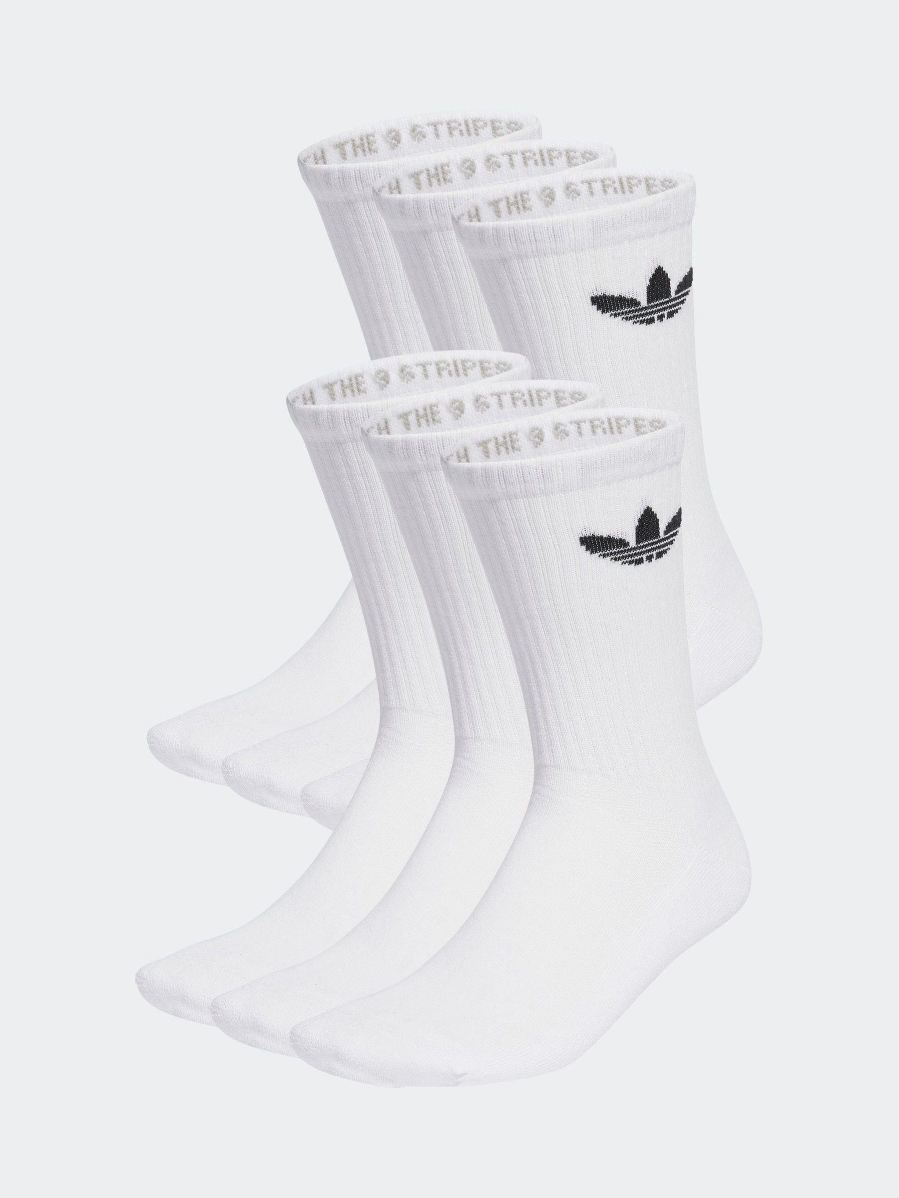 Wit - adidas Originals verpakking van 3 Trefoil enkelsokken