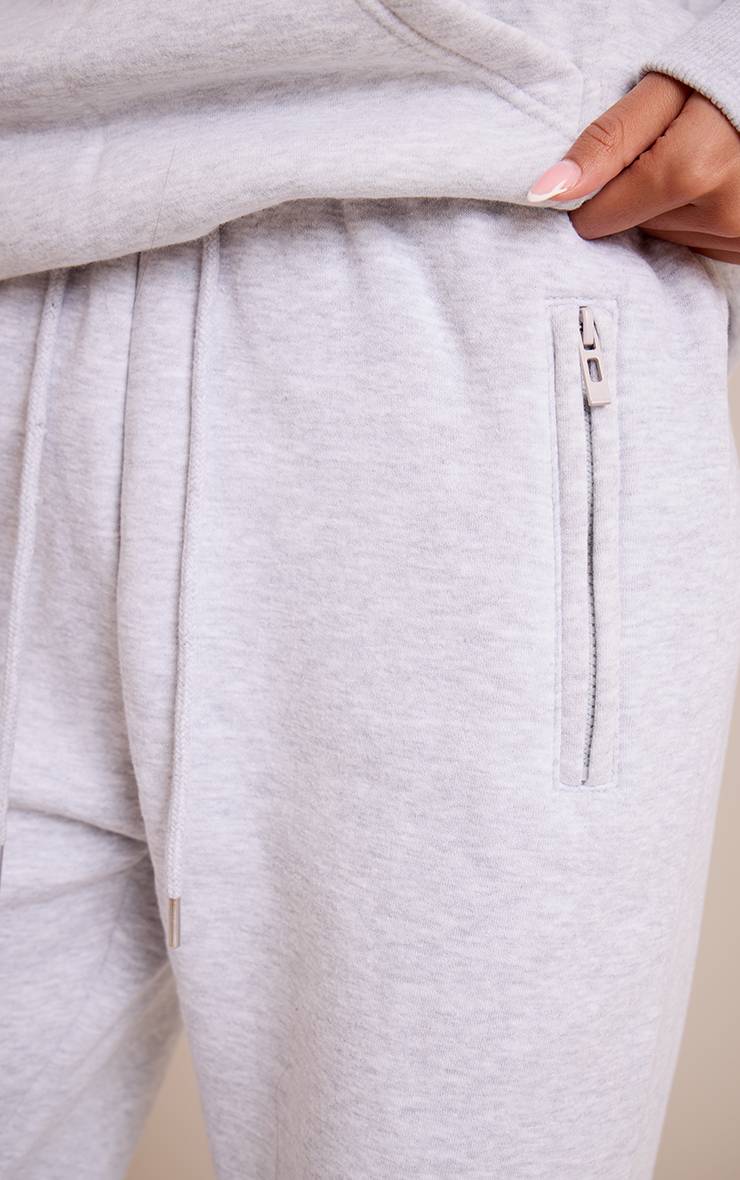 Gris Cendré Joggers Grande Taille Coupe Droite