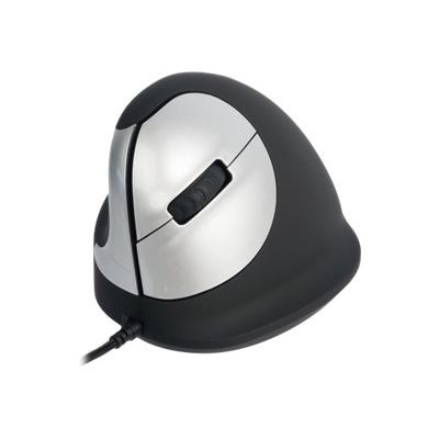 R-Go Tools - souris filaire ergonomique pour gaucher - noir et argent