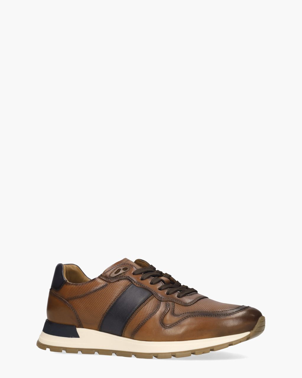 Daniel Kenneth Winay Cognac/Donkerblauw Herensneakers