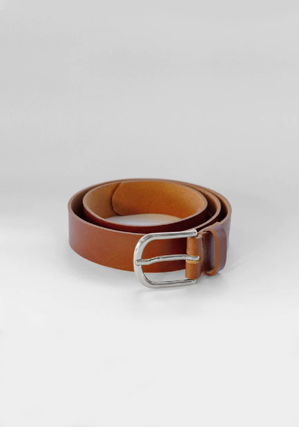 BADI Culture Gürtel Koei Belt Wide Light Brown/Silver