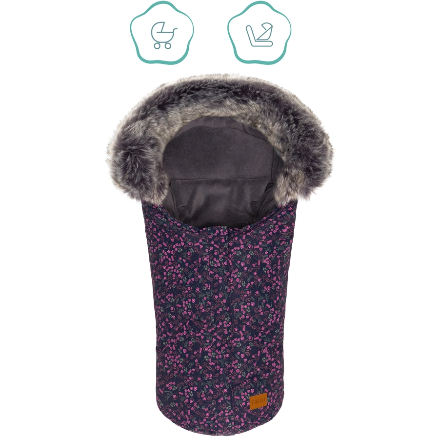 fillikid Winterfußsack Lhotse Gr. 0 Blumen klein