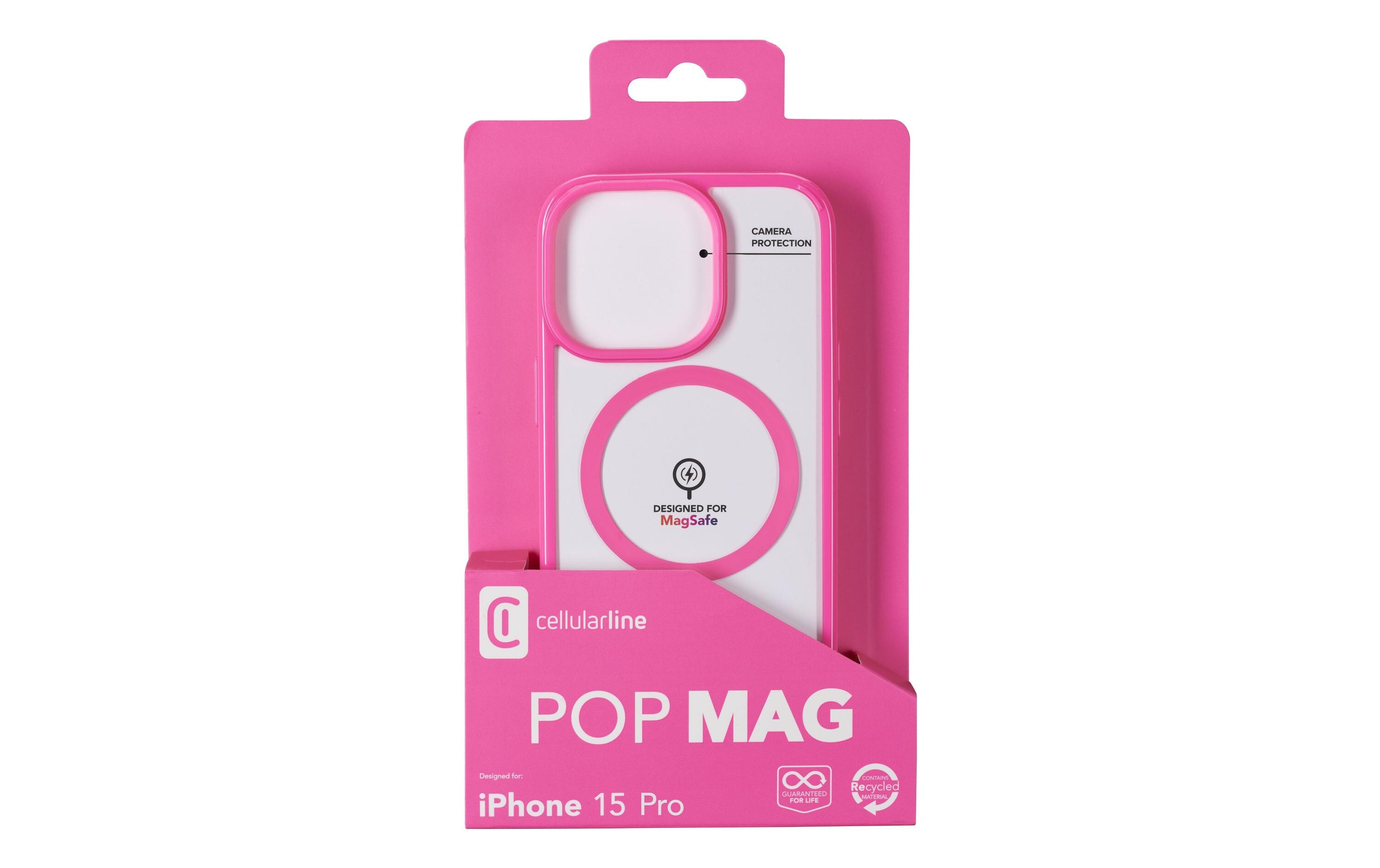 Back Cover Gloss Case iPhone 15 Pro FuchsiaSchutzhülle für das Apple iPhone 15 Pro