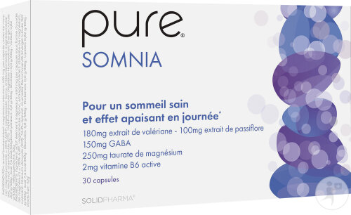 Pure Somnia Complément Alimentaire Pour Un Sommeil Sain 30 Capsules