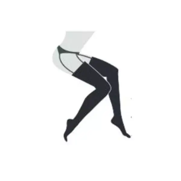 Meias Gibaud Venactif Reflets de Teint com cinta-liga, Classe 2, Longas, Tamanho 2, Bege