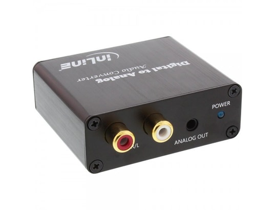 INLINE - Convertisseur numérique-analogique ® Audio Converter Entrée audio numérique Talogink et RCA ana...