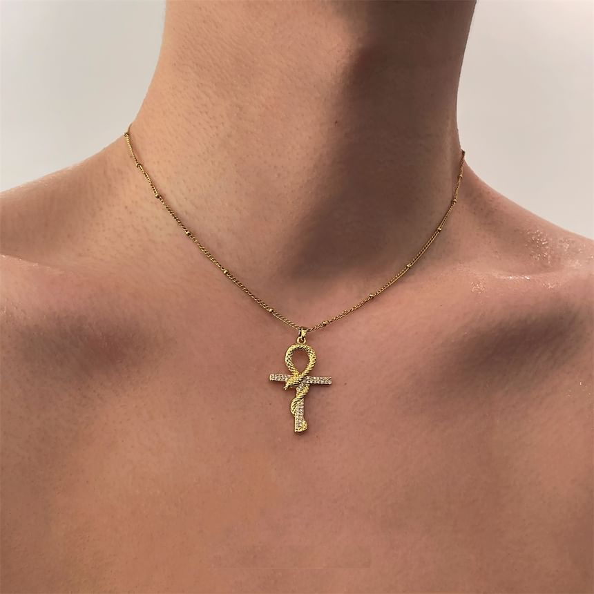 Lilafey - Ankh hanger legering ketting