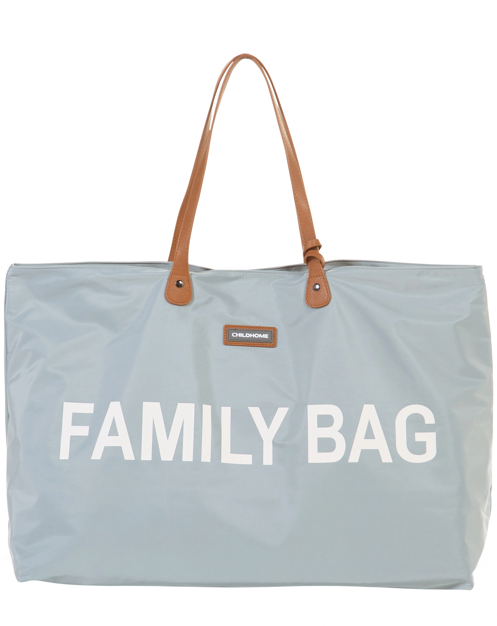 Wickeltasche FAMILY BAG (55x18x40) in hellgrau/offwhite