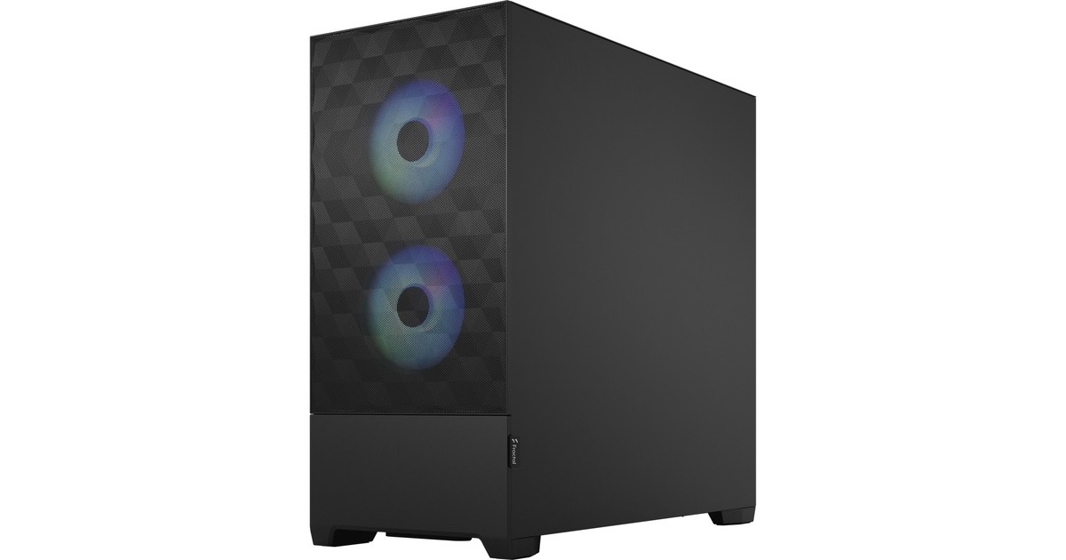 Fractal DesignPop Air RGB midi tower behuizing  (Zwart | 2x USB-A | RGB | Tempered Glass)