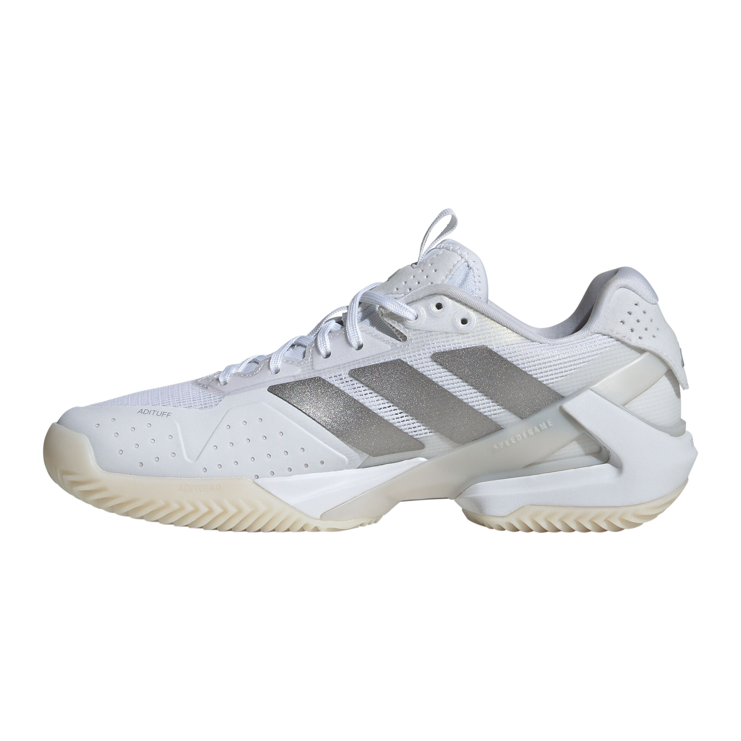 adidas Adizero Ubersonic 5 Chaussure Terre Battue Femmes - Blanc , Argent