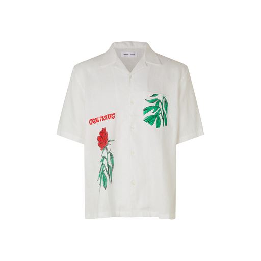 Samsøe Samsøe Oscar AP Skjorte, Red Rose, S
