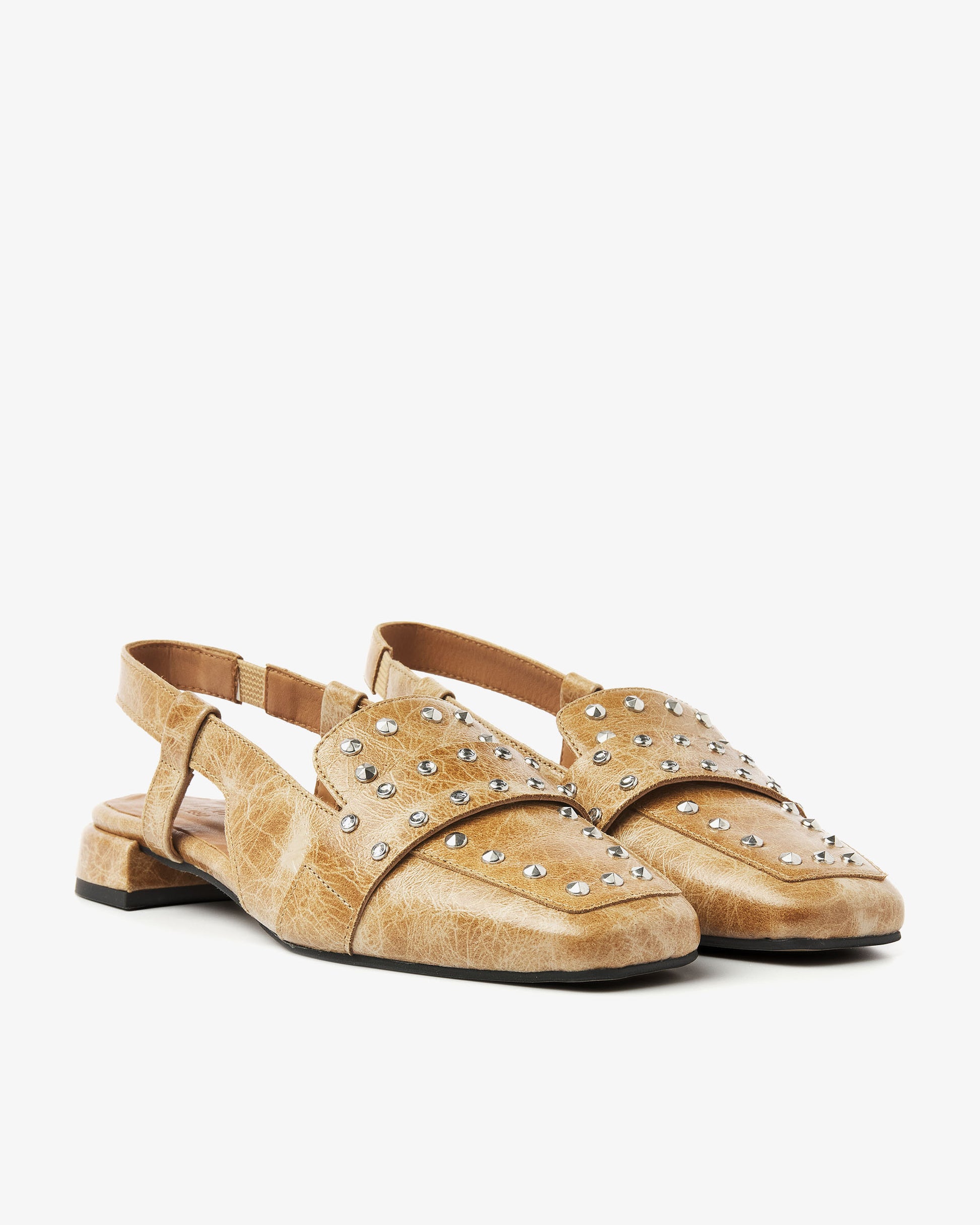 VIA VAI cognac slingbacks Julie Damian