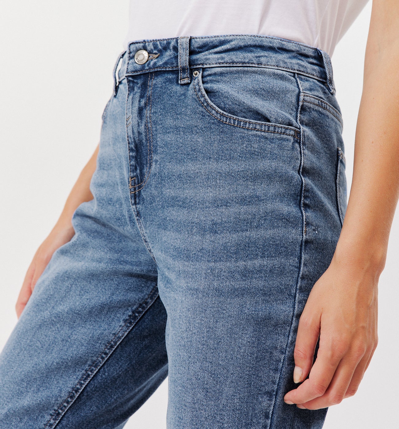 Jean mom taille haute MARCEL - Jean moyen