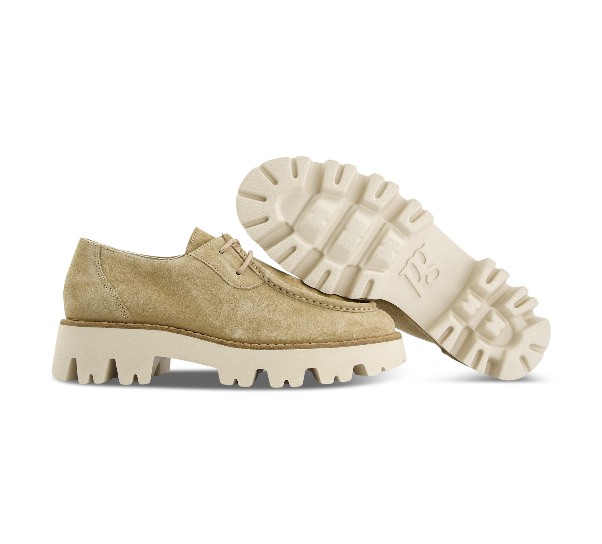 Paul Green Schnürschuhe beige/taupe