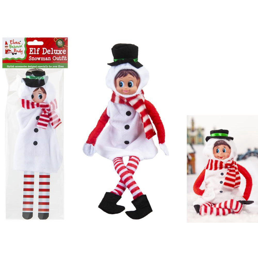 Køb Elves Behavin' Badley Elf Snowman Outfit