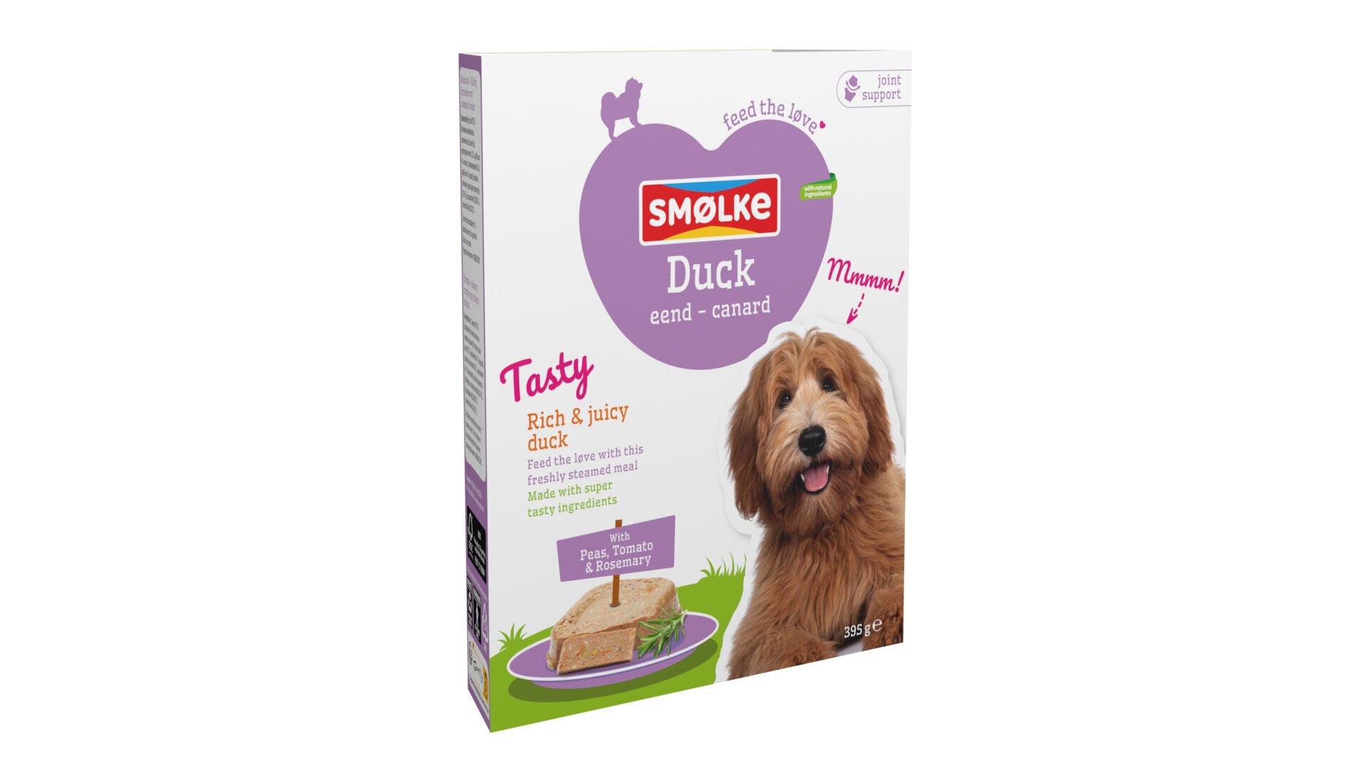 Smölke Vers Gestoomd - Hondenvoer - 395 Gram - eend
